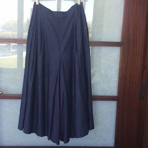 Blue wide legs pants